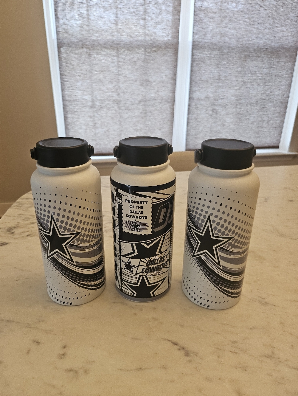 Brand New DALLAS COWBOYS Stainless Steel Tumblers (Set Of 2)